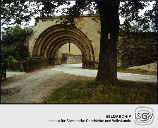 Ansicht des Klosters in Altzella