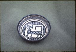 Bild: Keramikteller mit Katze