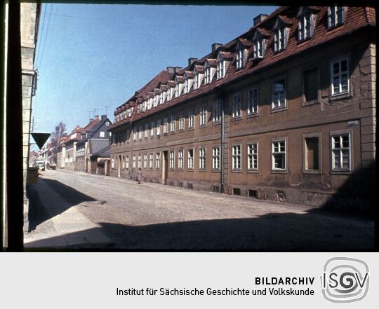 Blick durch dir August-Bebel-Straße, 1965