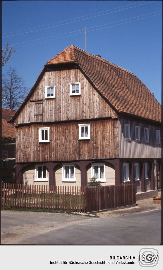 Umgebindehaus in Obercunnersdorf 1986