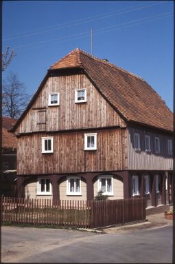 Bild: Umgebindehaus in Obercunnersdorf 1986