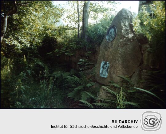 Goethedenkmal in Altenberg 1982