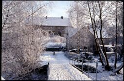 Bild: Brücke über die Große Röder im verschneiten Kleinröhrsdorf