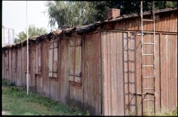 Bild: Baracken in der Nähe des Bahnhofs Mügeln, 1995