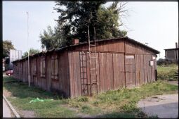 Bild: Baracken in der Nähe des Bahnhofs Mügeln, 1995