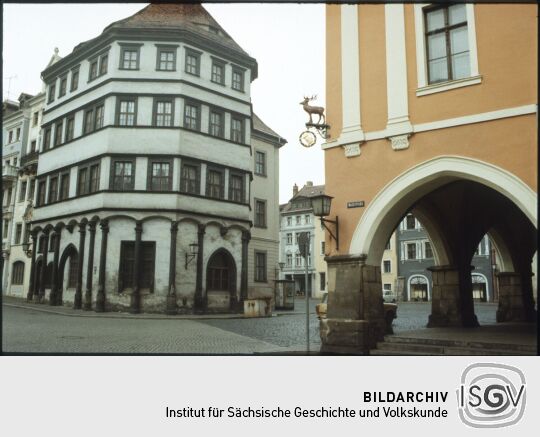 Blick von der Neißestraße auf den Görlitzer Untermarkt 1978