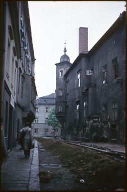 Bild: Straßenarbeiten in Pirna 1981