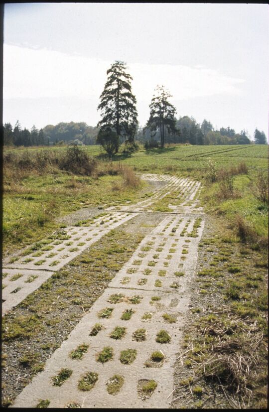 Weg aus Betonplatten im Bereich des ehemaligen Grenzstreifens in Wiedersberg