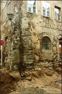 Bild: Straßenarbeiten in der Heringstraße in der Bautzner Altsadt  1984