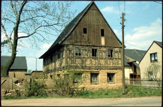 Fachwerkgebäude in Belgershain 1994