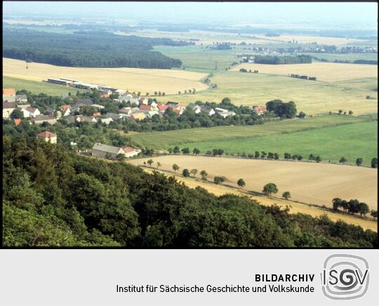 Blick vom Collmberg auf Collm