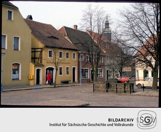 Blick über den Markt in Weißenberg