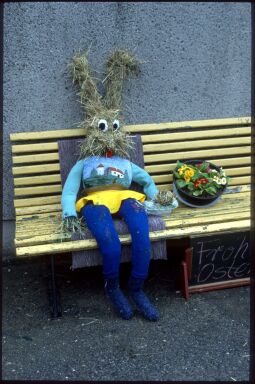 Bild: Hase aus Heu in Meuselwitz