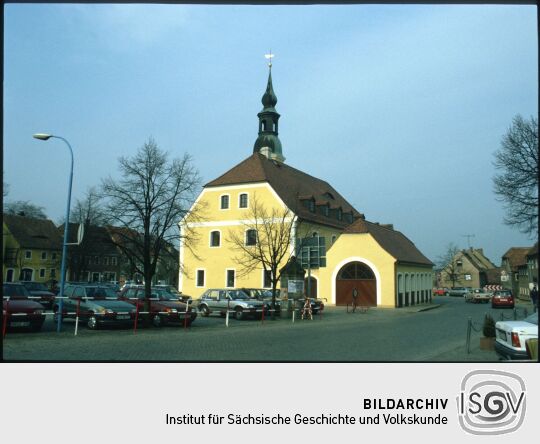 Blick über den Markt in Weißenberg