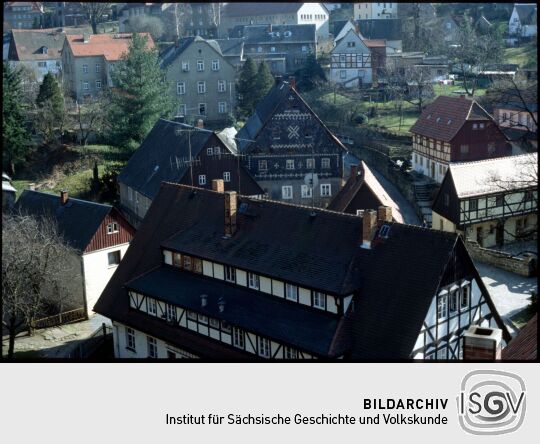 Blick auf Hohnstein 1995