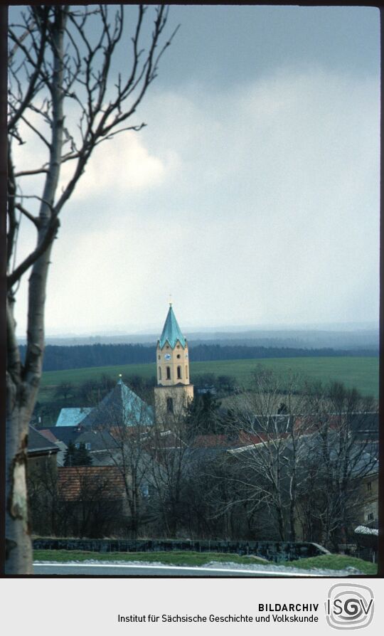 Blick über Lichtenberg in der Lausitz