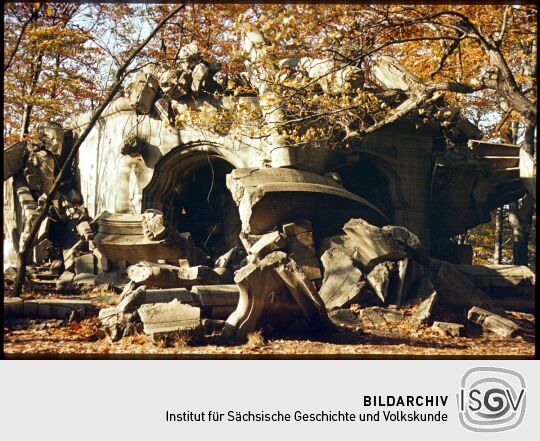 Ruine des Wolfsturms in der Dresdner Heide