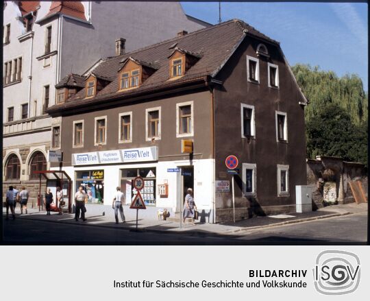 Ecke Dresdner Straße/ Bahnhofsstraße in Freital Potschappel