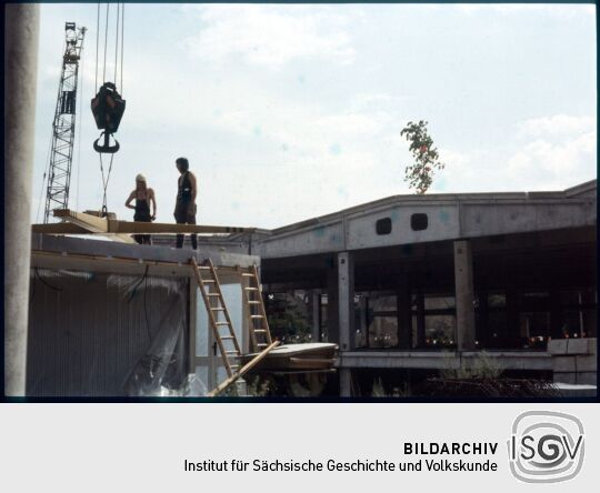 Baustelle in der Dresdner Johannstadt