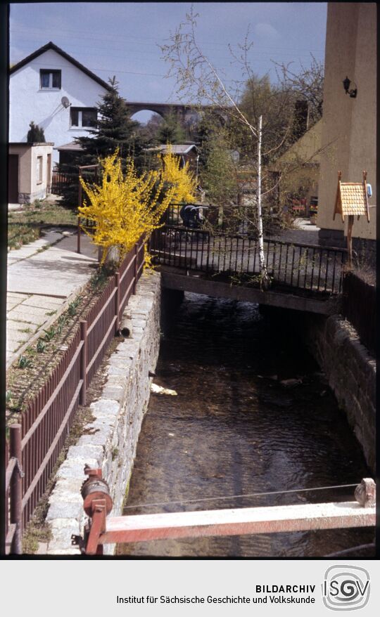 Brücke über das Hoyerswerdaer Schwarzwasser in Demitz-Thumitz