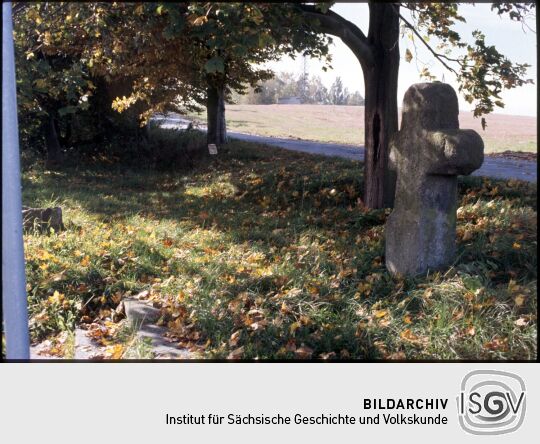Steinkreuz in Bad Brambach 1995