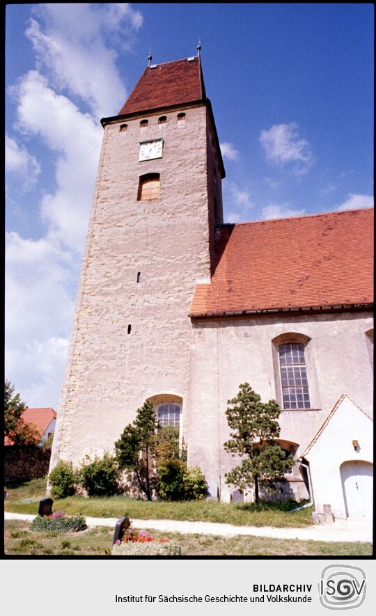 Kirchturm der Kirche Nieder Seifersdorf