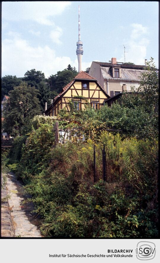 Fachwerkgebäude in Dresden-Wachwitz