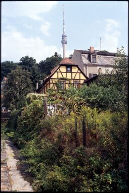 Bild: Fachwerkgebäude in Dresden-Wachwitz