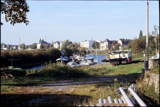 Blick über den Hafen Pieschen