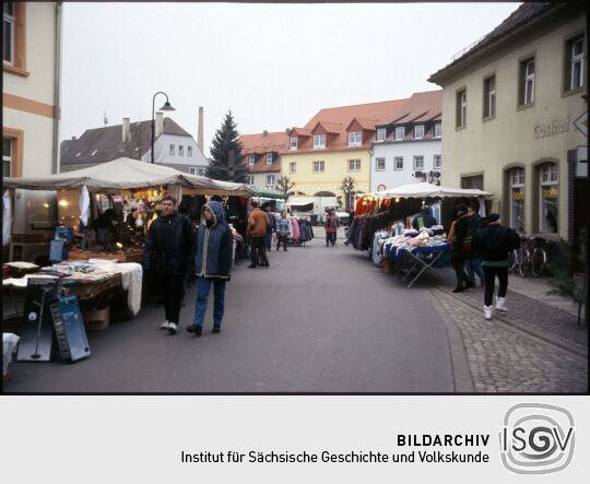 Blick zum Markt in Wittichenau