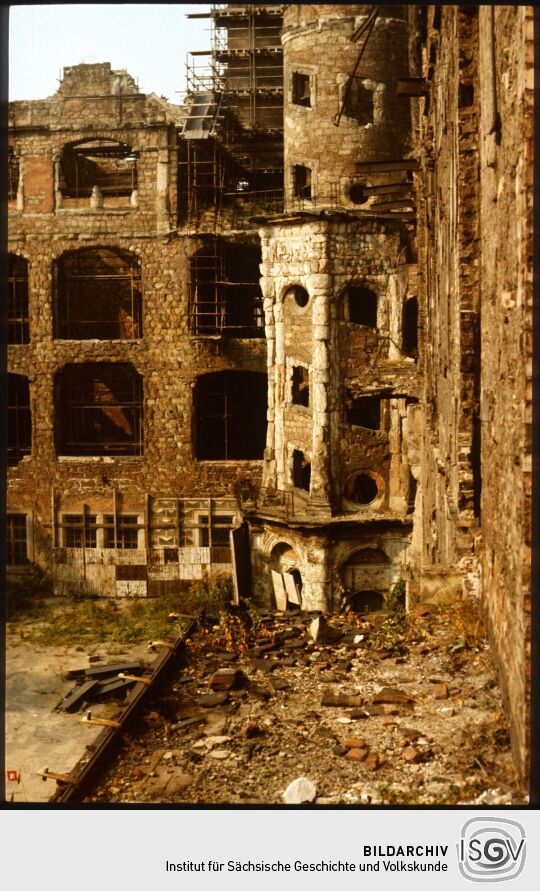 Ruine des Dresdner Schlosses