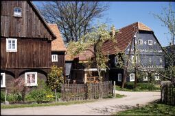 Bild: Umgebindehäuser in Obercunnersdorf