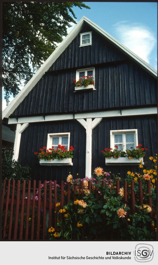 Umgebindehaus in Raun im Vogtland