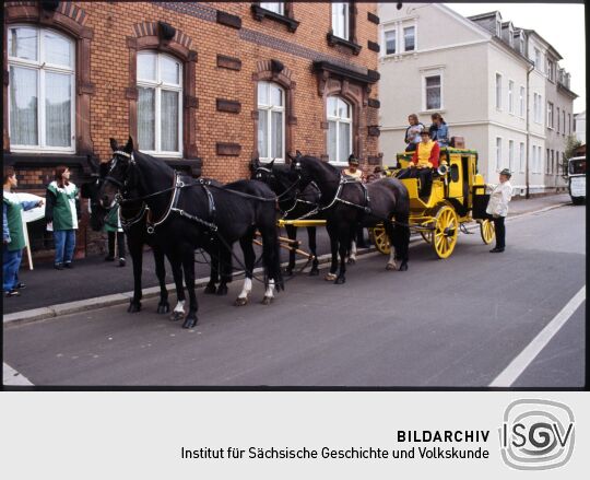 Postkutsche beim Tag der Sachsen