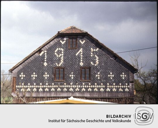 Verschieferter Giebel in Demitz-Thumitz