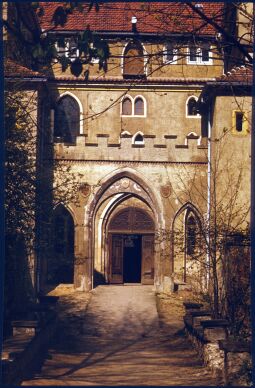 Bild: Hoffassade von Schloss Seifersdorf 1986