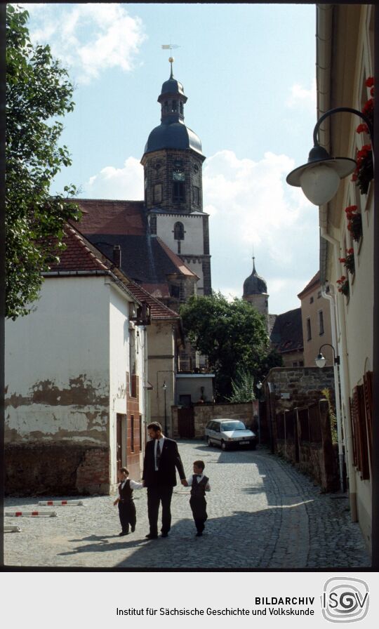 Blick durch die Rosengasse Dippoldiswalde