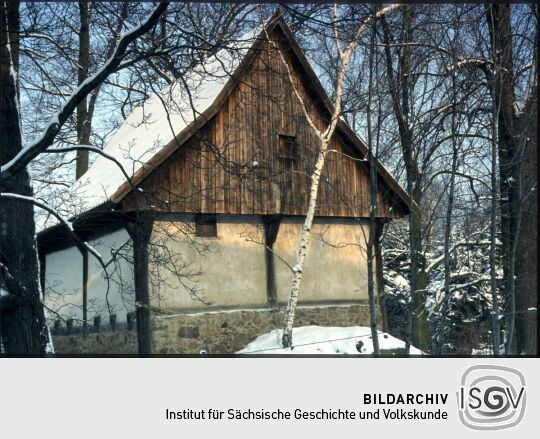 Perfet oder Hussitenhäuschen in Pulsnitz im Winter