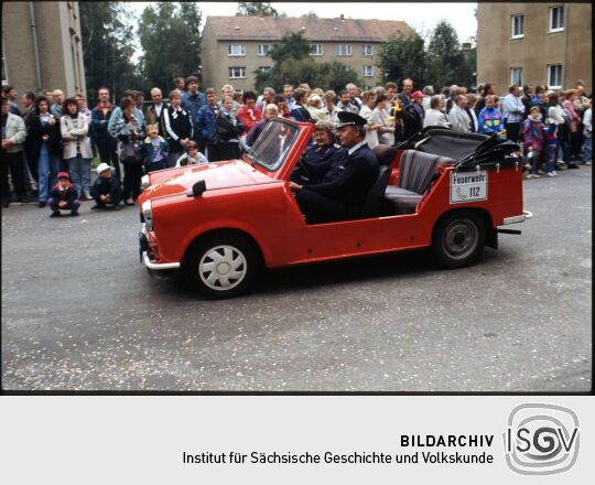 Festumzug am Tag der Sachsen in Rochlitz 1995