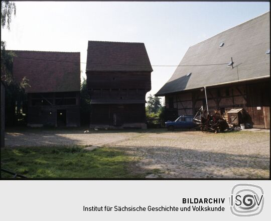 Bauernhof mit Blockspeicher in Niederlungwitz