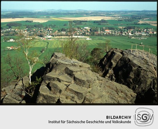 Blick vom Spitzberg auf Oderwitz im Lausitzer Bergland