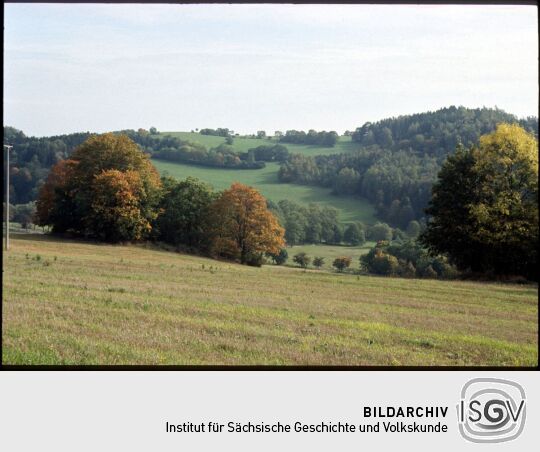 Landschaft an der ehemaligen Grenze bei Wiedersberg, Vogtland