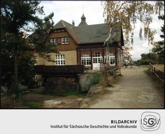 Gaststätte Töpferbaude auf dem Töfper im Zittauer Gebirge