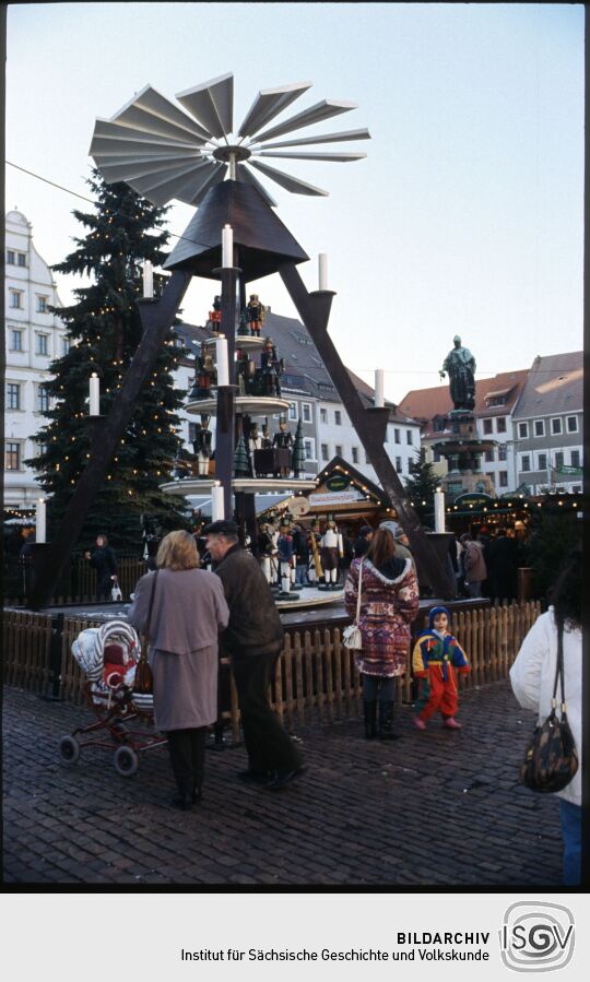 Weihnachtspyramide des Freiberger Weihnachtsmarkts