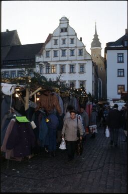 Bild: Weihnachtsmarkt auf dem Freiberger Obermarkt