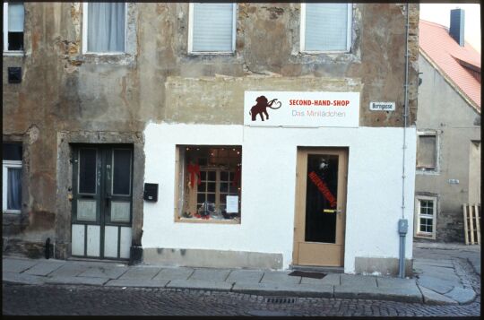 Second-Handgeschäft in der Freiberger Bornstraße