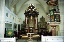 Bild: Chor der Kirche Leubnitz