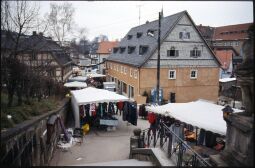 Bild: Blick auf den Nikolaismarkt in Schirgiswalde 1996