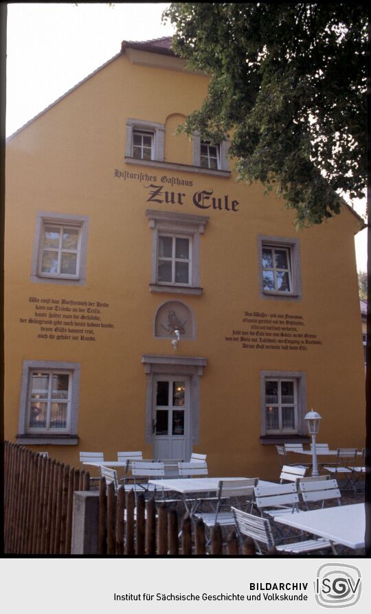 Gasthaus zur Eule an der Grundstraße in Dresden-Loschwitz