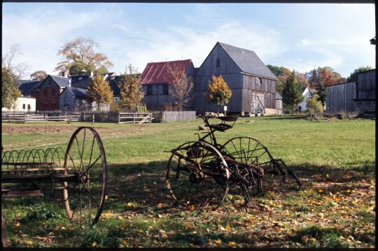 Historische Landwirtschaftsgeräte im Freilichtmuseum Landwüst